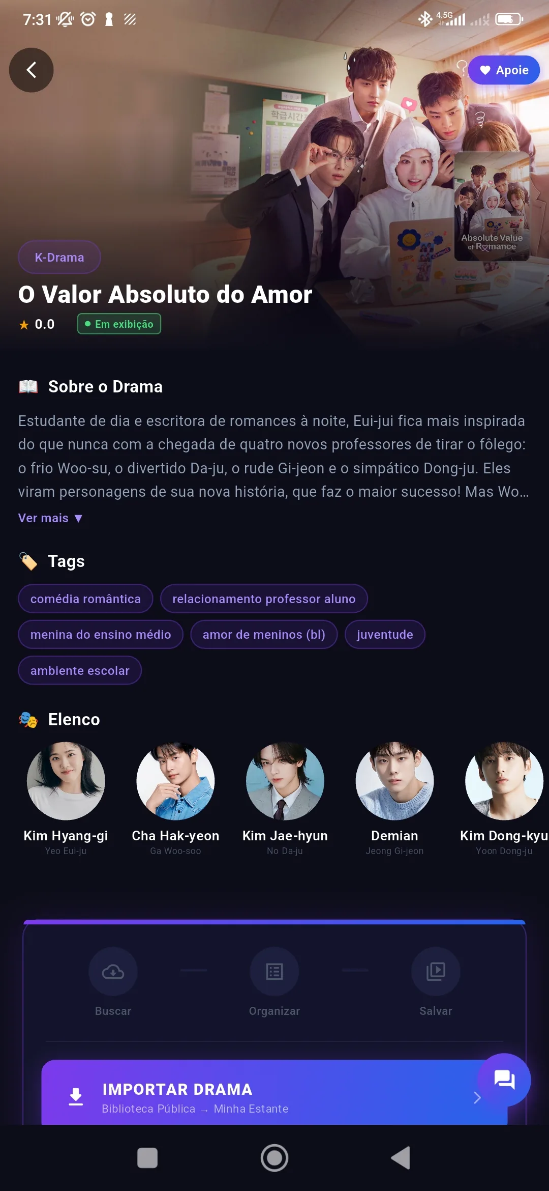 Antes de importar drama